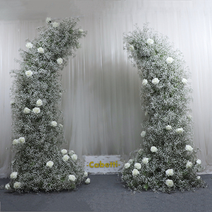 <span class=keywords><strong>Couture</strong></span> the Finest Floral Desig Artificielle Mariage Fleur Arche Toile de Fond 8ft * 8ft Arrangement Floral Multi Rose Hortensia Arch - Product Image 3