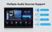 Amplificateur domestique ZHIKU 7 pouces WiFi Android 11 avec écran tactile, carte TF, mini USB, Google Play, YouTube, Spotify, en alliage d'aluminium