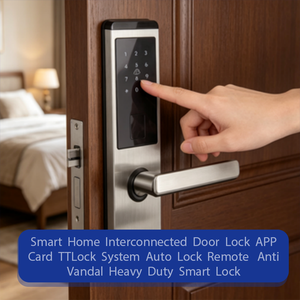 Nuovo Arrivo Serratura Intelligente a Doppio Strato in Acciaio Inox con Tastierino a Combinazione, Tre Colori, per Porte di Sicurezza di Casa e Hotel - Product Image 1