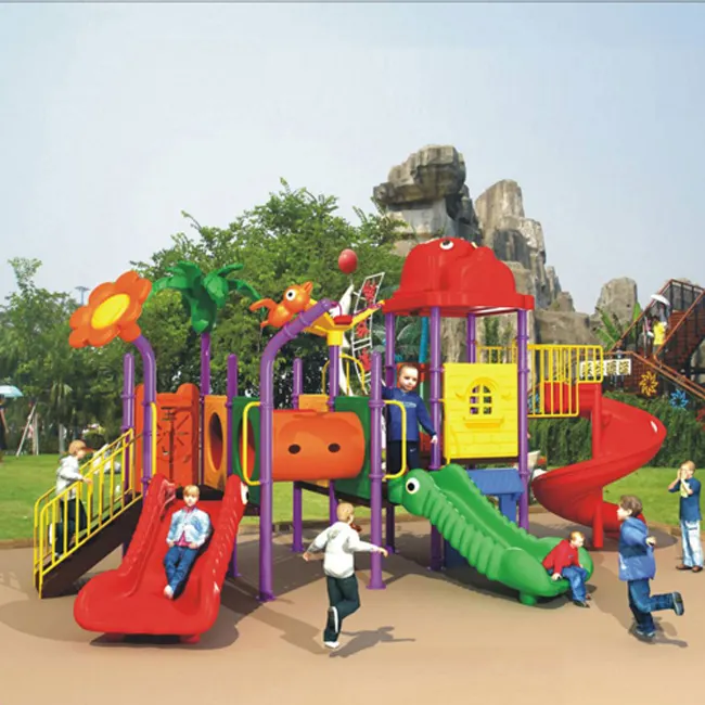 Outdoor-Spielplatz für Kinder spielen Set Spielhaus Indoor Kunststoff Baby Rutsche Schaukeln Spielplatz Outdoor Kinder