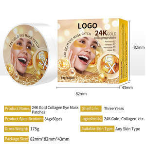 Masque pour les yeux hydratant et raffermissant au collagène et or 24K, 84g, 60 patchs, personnalisé pour la fabrication sous contrat de marque - Product Image 2