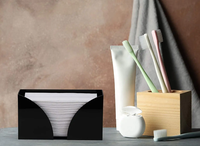 Boîte à mouchoirs en acrylique pour comptoir, distributeur de papier essuie-tout, porte-serviettes en papier plié, porte-serviettes pour invités, porte-serviettes en papier