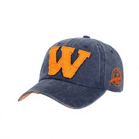 Gorra de Béisbol de 6 Paneles con Letra W Bordada en PVC, Protección Solar Deportiva, Unisex para Adultos, Tejida, Ajustable, para las Cuatro Estaciones, Combinable con Todo