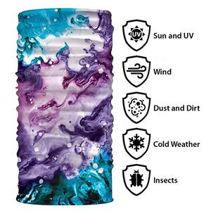 Pañuelo Bandana Elástico sin Costuras con Calavera para Ciclismo Braga para Cuello Personalizable Naranja - Product Image 4