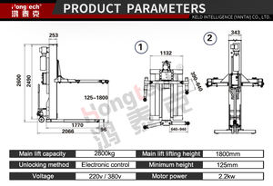 Pabrik profesional grosir satu kolom hidrolik cuci mobil pengangkat tiang tunggal Lift kendaraan peralatan garasi Barat - Product Image 3