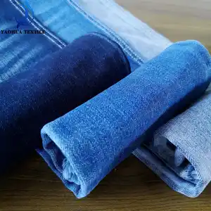 2013 Comfortable cotton TR stretch crosshatch selvedge denim fabric for jeans pants