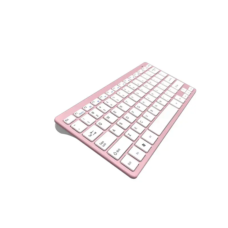 Son tasarım taşınabilir ince klavye çikolata tuşları ile PC bilgisayar Laptop için BT kablosuz klavye