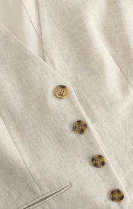 ชุดเดรสทำงานทำจากผ้าขนสัตว์สำหรับผู้หญิงมีกระดุมเป็นมิตรต่อสิ่งแวดล้อม - Product Image 4