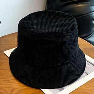 Chapeau Bob Homme en Velours Côtelé Personnalisé avec Logo Brodé, Petites Séries, Automne et Hiver, Chaud et Polyvalent - Product Image 6