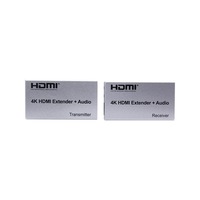 Extensor HDMI de 120M con 1080p 4K 3D compatible con Cat 5E/6 para aplicaciones informáticas para transmisor y receptor HDMI