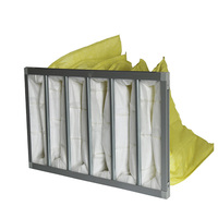 Prix usine volume d'air élevé MERV 8-10 sac filtre faible chute de pression pour économiser de l'énergie dans les usines