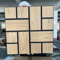 Nouveau style de panneau acoustique décoratif mural en MDF de forme spéciale pour bureau de direction