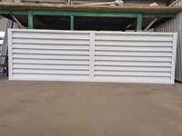 Lames horizontales fixes en aluminium, stores/volets modernes, durables, écologiques, pour l'extérieur, avec ventilation et protection solaire