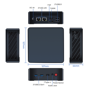 Topton bureau pare-feu <span class=keywords><strong>Mini</strong></span> PC In-tel N150 2*2.5G LAN I226 2 * M.2 NVMe emplacement SSD DDR4 3200MHz <span class=keywords><strong>Mini</strong></span> ordinateur <span class=keywords><strong>NAS</strong></span> NUC Win11 <span class=keywords><strong>WiFi</strong></span> - Product Image 6