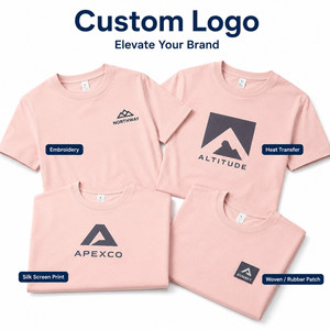 Custom Logo 280G Heavyweight Men's Cooling Cotton <b>T</b>-<b>Shirt</b> 10% Spandex 4-Way Stretch Premium Blank Tee Wholesale S-<b>6XL</b> Coral - Product Image 2