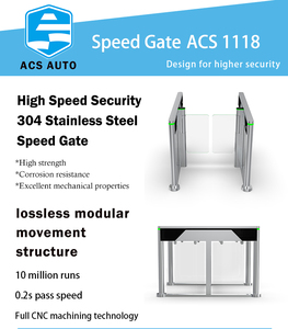 Cửa quay tốc độ thương mại tự động ACS tự động bảo mật cao với kiểm soát truy cập nhận dạng khuôn mặt cho lối vào - Product Image 2