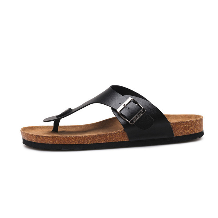 Plus Size Women Men Sandals Slippers Summer Beach Shoes Open Toe Slides Cork Slippers