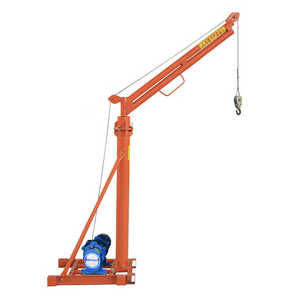 <strong>Mini</strong> <strong>Construction</strong> <strong>Lift</strong> 500Kg 1000Kg Hoist Outdoor Crane Roof Lifting Machine Mobile Crane - Product Image 6