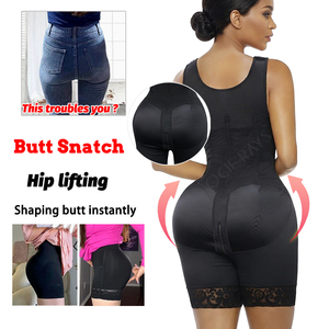 Faja colombiana moldeadora de cintura y abdomen para <span class=keywords><strong>mujer</strong></span>, tipo body, con control de abdomen, posparto, efecto push-up y faja colombiana BBL, marca privada. - Product Image 4