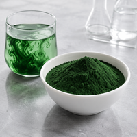 Poudre de spiruline naturelle, riche en protéines, chlorophylle, colorant alimentaire vert pour la nutrition sportive végétalienne