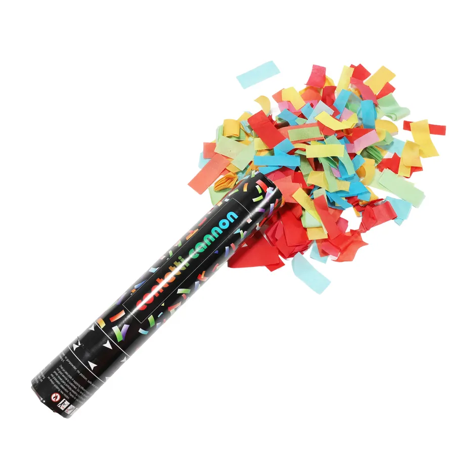 wholesale biodegradable multicolor confetti cannon for any party confetti shooter party poppers