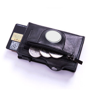 Portafoglio da uomo con supporto per carte di credito in pelle sintetica con tecnologia RFID minimal tascabile - Product Image 3