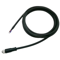 Connecteur étanche personnalisé à résistance de contact de 1 m, 3 broches femelle, capteur M8 vers câble ouvert
