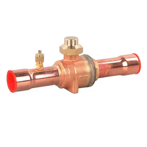 Refrigeration Ball Valve in Valves for Refrigerant Gas with Access Port