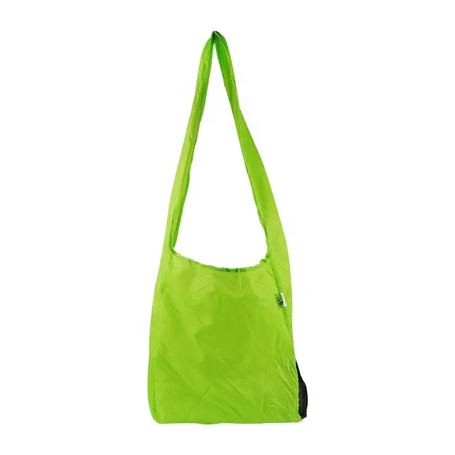 OEM/ODM reusable custom grocery green tote ECO folding storage shopping bag