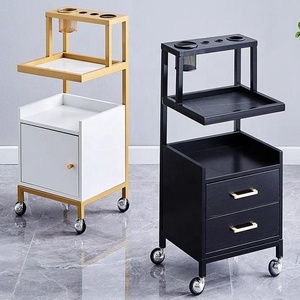 Mobile High-quality Salon Furniture Set Beauty Salon <b>Trolley</b> Cart Wheels Cart <b>Trolley</b> Metal <b>Trolley</b> Cabinet for Sale - Product Image 6