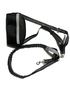 [Hands-Free] <b>Shock</b> Absorbing Nylon <b>Dog</b> Bungee Leash with Adjustable Waist Belt <b>for</b> Hands-Free Running and Hiking - Product Image 3