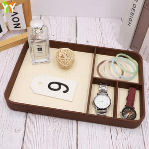 Caja de almacenamiento con bandeja de valet EDC de gran capacidad, organizador de tocador de escritorio para herramientas y vajilla para sala de estar y Escritorio - Product Image 3