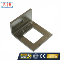 Plaque de base triangulaire en métal robuste pour profilé d'angle, fixation au sol pour systèmes de support MEP