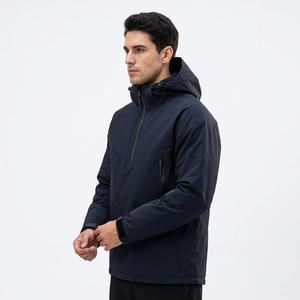 Veste de ski imperméable coupe-vent à capuche avec fermeture éclair en polyester pour le ski, le snowboard, hommes, femmes, couple - Product Image 3