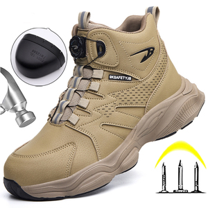 Rotating Button <b>Men</b> <b>Work</b> Boots Anti-smash Anti Puncture Security <b>Work</b> Sneakers Protection Boots Safety <b>Shoes</b> <b>Men</b> Steel Toe <b>Shoe</b> - Product Image 1