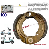 Plaquettes de frein en gros pour motos, plaquettes de frein simples pour vélos électriques, blocs de frein pour vélos 80/90/100/110