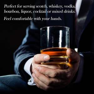 Rock Whiskey Glass Dailyware Personalised Old Fashioned Glasses logo Custom Lowball Glass - Product Image 4