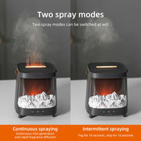 Diffuseur d'aromathérapie à flamme réaliste à vente chaude Humidificateur d'air électrique avec lumière LED