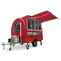 Remorque de restauration rapide de cuisine en plein air avec équipement de cuisine usine chinoise chariot de nourriture Mobile à vendre kiosque de nourriture de bar mobile