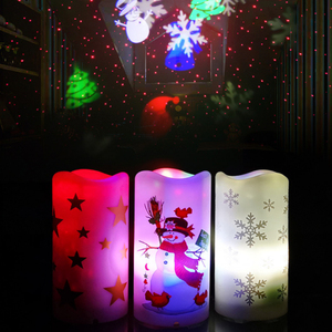 Kỳ nghỉ nến ánh sáng máy chiếu trái tim xoay hình ảnh hoạt hình bông tuyết bầu trời đầy sao trần phòng ngủ đám cưới đêm đèn - Product Image 3