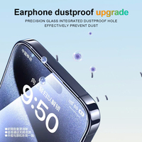 Couverture d'écran complète anti-poussière pour écouteurs pour iphone 9H hd OG protecteurs d'écran 13 et 14 15 16