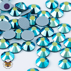Strass en verre <span class=keywords><strong>Yhb</strong></span> en vrac, pierres précieuses à dos plat, cristaux à dos plat, en vente - Product Image 1