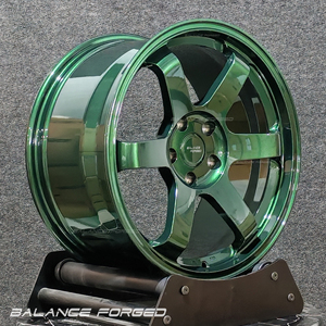 Volk Racing TE37 SL SAGA Vert 5x100 5x112 5x120 5x114 3 17 17x9 18x9 5 38 18x11 pour Brz GR86 FK8 S2000 Honda Camry - Product Image 3