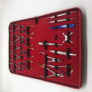 Pinze ortodontiche dentali in acciaio inossidabile 18 pezzi di alta qualità in fabbrica diretta Set di alimentazione manuale - Product Image 2