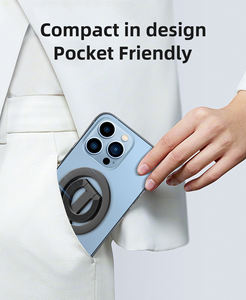 Support de téléphone de bureau en alliage d'aluminium flexible à double anneau magnétique portable Mechrig avec garantie de deux ans - Product Image 6