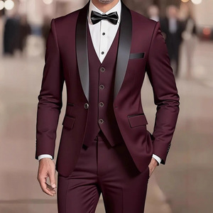 <span class=keywords><strong>Costume</strong></span> d'affaires formel tendance Y2605 pour homme, veste à col châle à simple boutonnage + <span class=keywords><strong>gilet</strong></span> + pantalon, ensemble 3 pièces, costumes de <span class=keywords><strong>mariage</strong></span> pour homme - Product Image 2