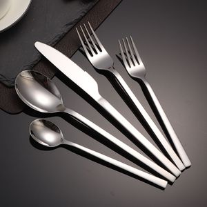 Stainless Steel Western Cutlery Set Thickened Knife Fork <b>Spoon</b> Dishwasher Safe Catering Use - Product Image 1