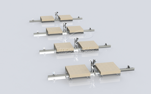 Système de fixation de panneaux solaires à toit plat K2 personnalisé pour l'Est et l'Ouest de la Roumanie, traitement de surface anodisé, aluminium BIPV - Product Image 2
