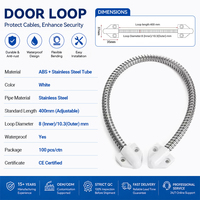 Protector de Cables Inteligente Invisible 2026, Sistema de Seguridad para el Hogar, Diseño Impermeable y Resistente a Cortes, Bucle para Puerta