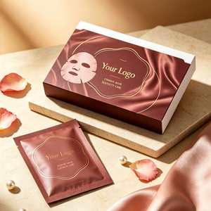 Eco-Friendly FX Modern Sheet Mask Packaging Paper Folding <b>Box</b> Window <b>Display</b> Customized Sachet Bag Four-Color Printing Magnetic - Product Image 3